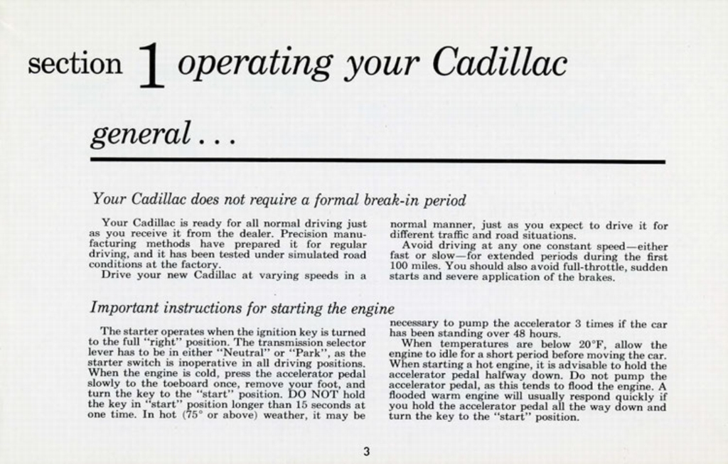 1960 Cadillac Owners Manual Page 38
